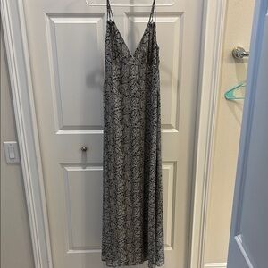 (5/$30 deal) 
Elegant Black and Gray Maxi Dress